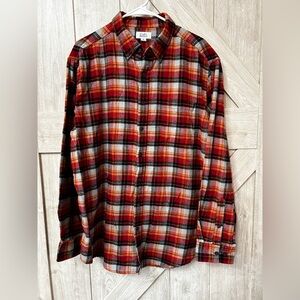 EUC Croft & Barrow Red Plaid XL flannel  Chest 48"  NO FLAWS!              Box 5